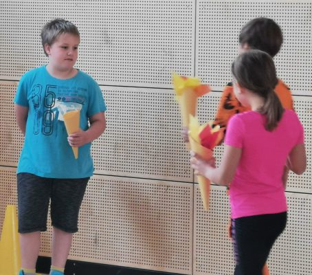 Entzünden des olympischen Feuers